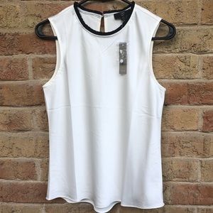 J. Crew - NWT White Sleeveless Crepe Blouse